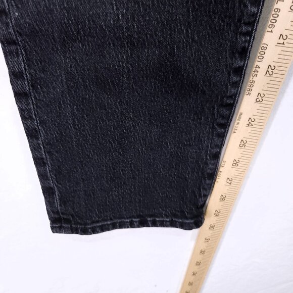 Madewell The Curvy '90s Straight Jean Size 24 Black Grunge High Rise - Picture 7 of 14